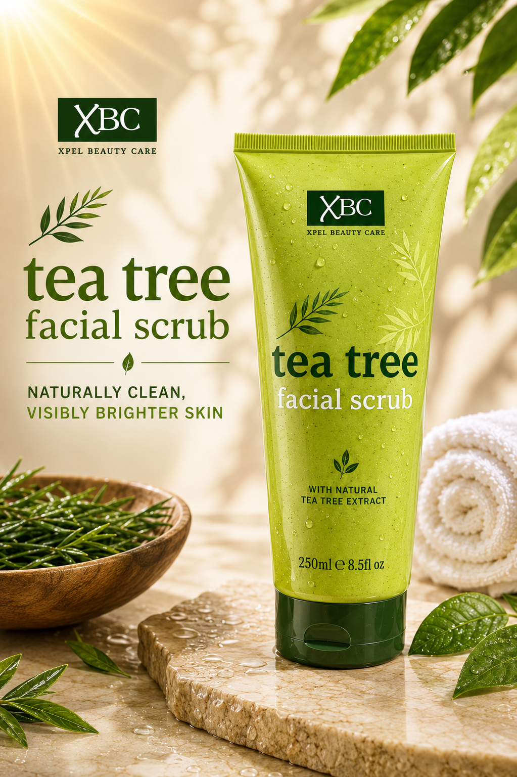 Yardlie's Premium Imported Tea Tree Facial Scrub 250ml