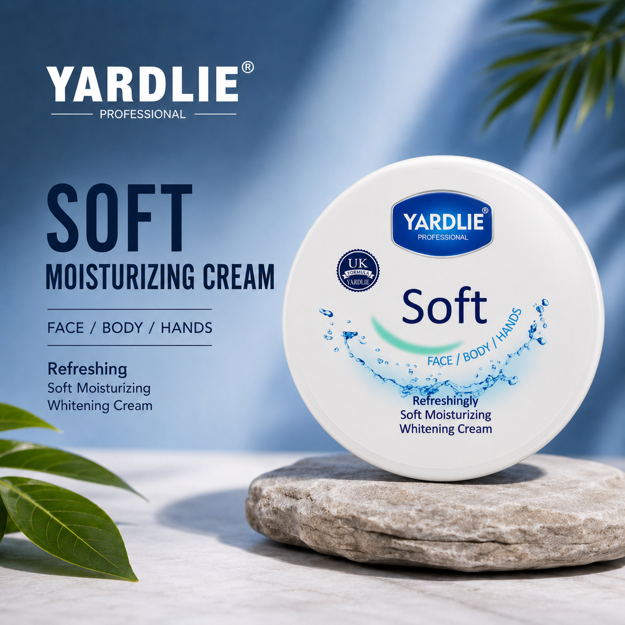 Yardlie Professional Soft Moisturizing Brightening Cream for Face Body and Hands