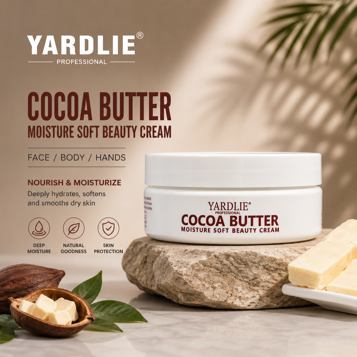 Yardlie Cocoa Butter Moisturizing Cream 150g