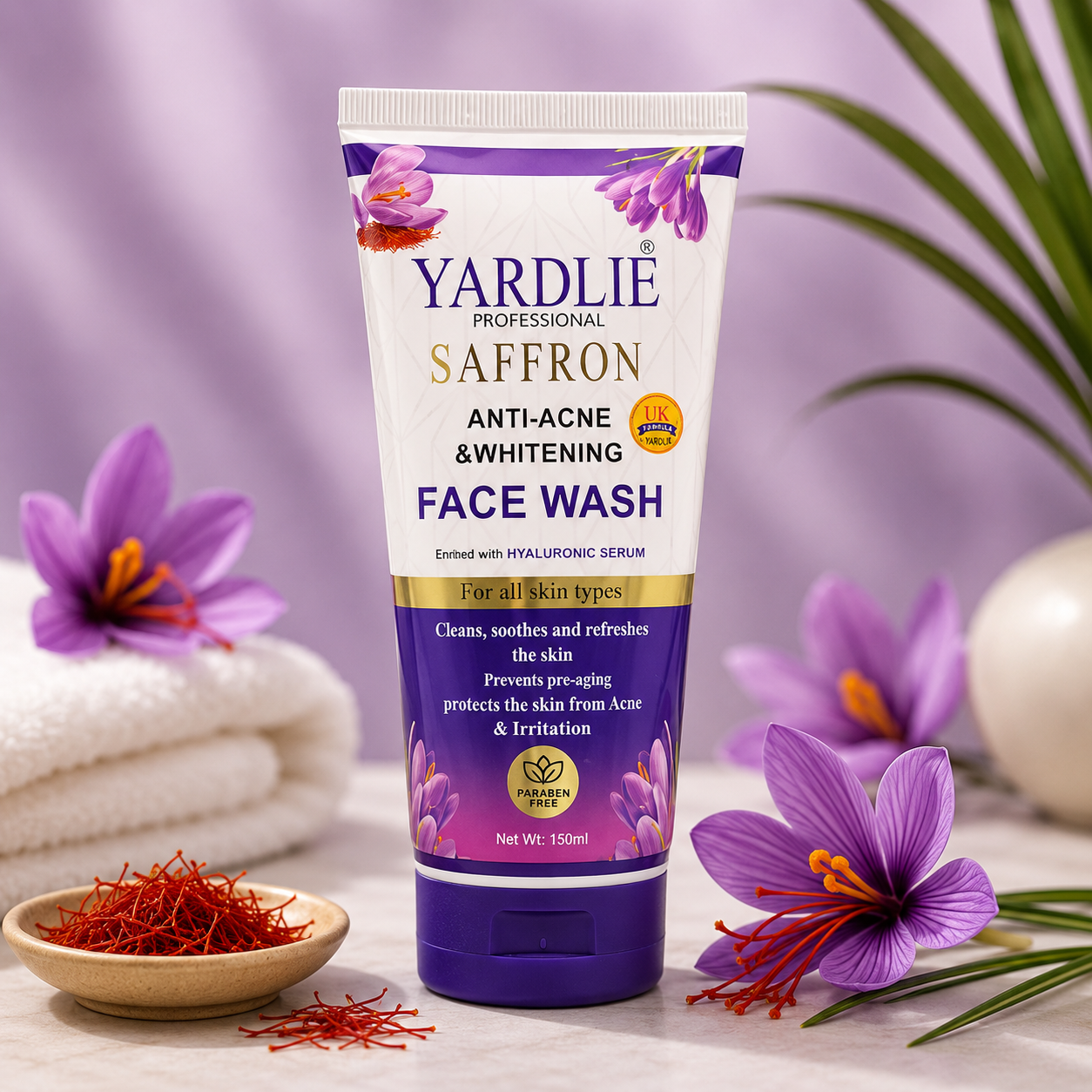 Yardlie Professional Saffron Face Wash 100ml