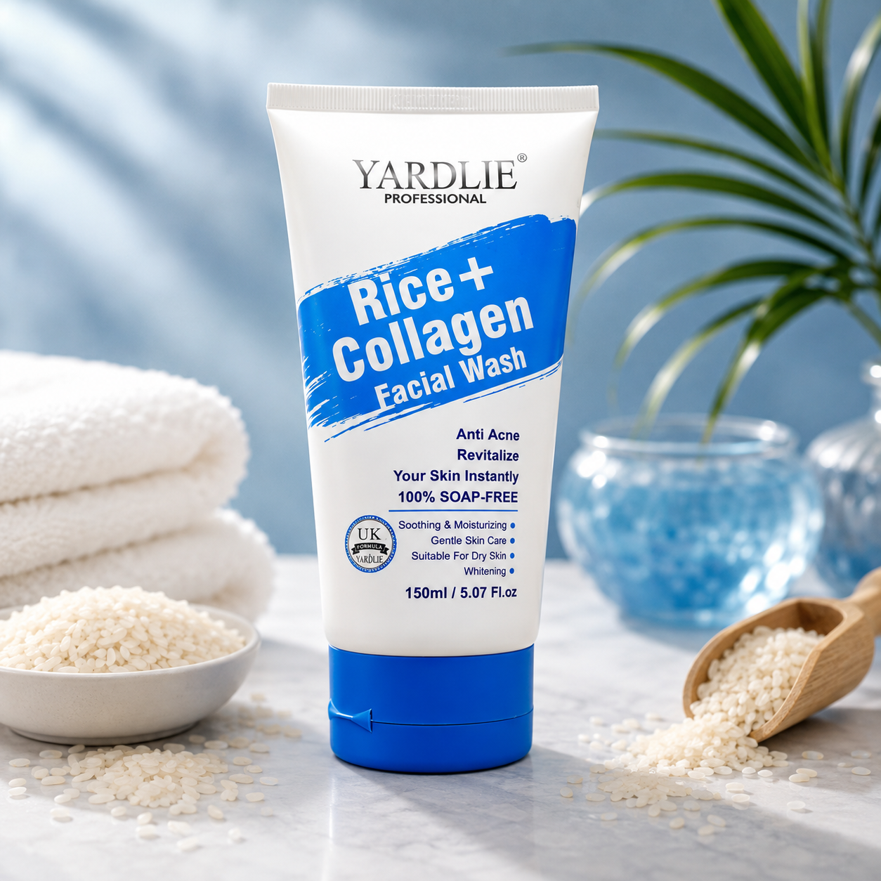 Yardlie Rice Collagen Facial Wash 150ml Hydrating Cleanser