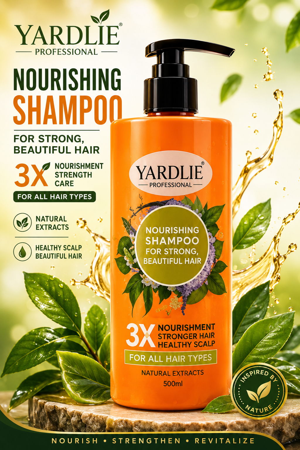 Yardlie Professional Nourishing Shampoo For Strong Beautiful Hair