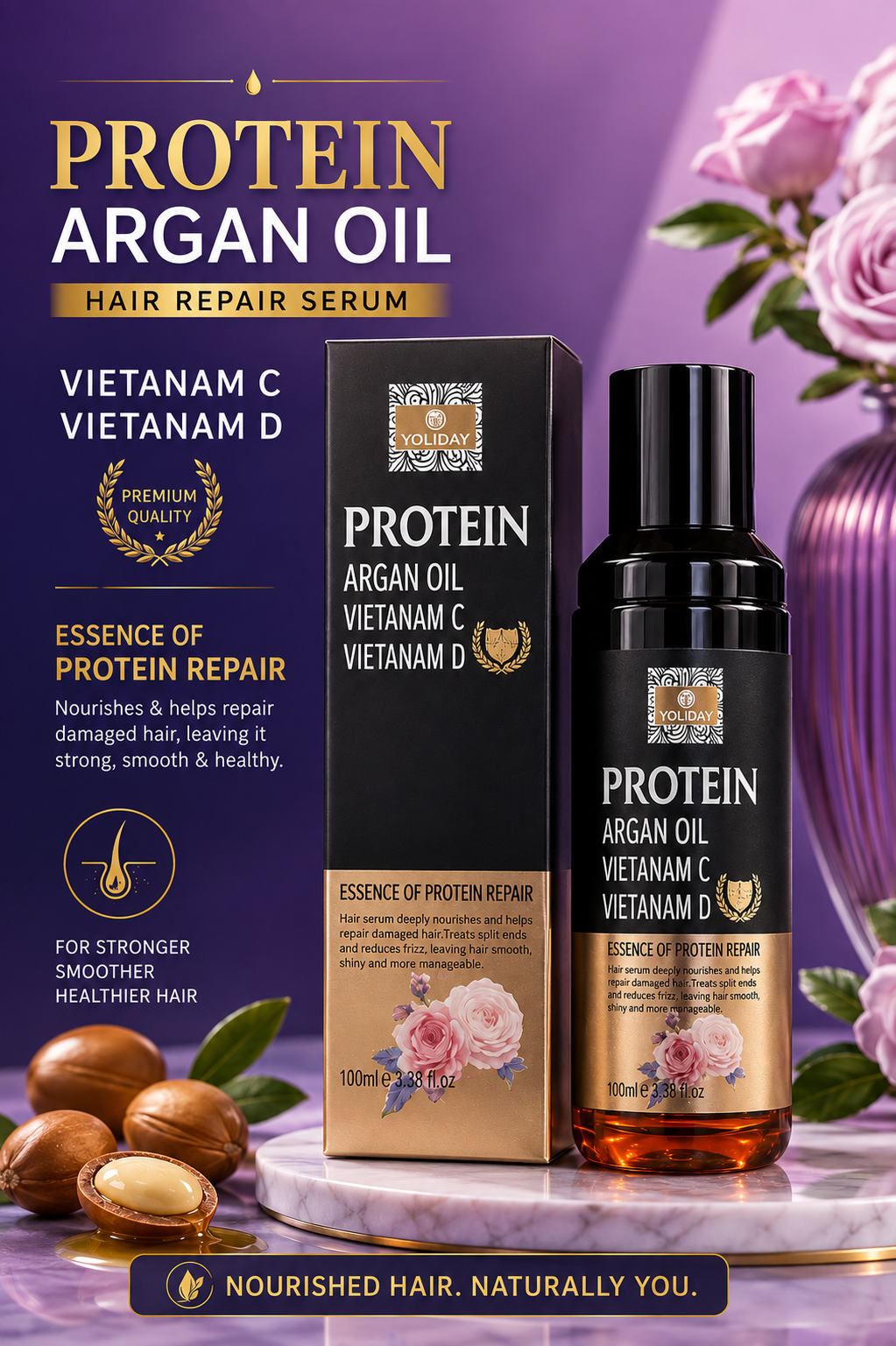 Protein Argan Oil Vietanam G Vietanam D Hair Repair Serum