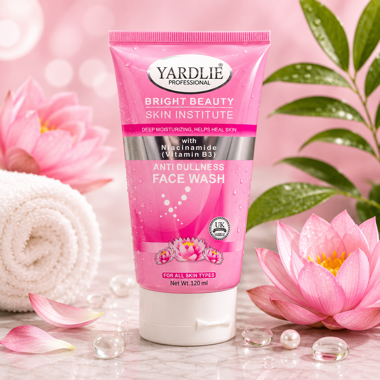 Yardlie Professional Bright Beauty Face Wash | Niacinamid| Vitamin B3 | 120ml