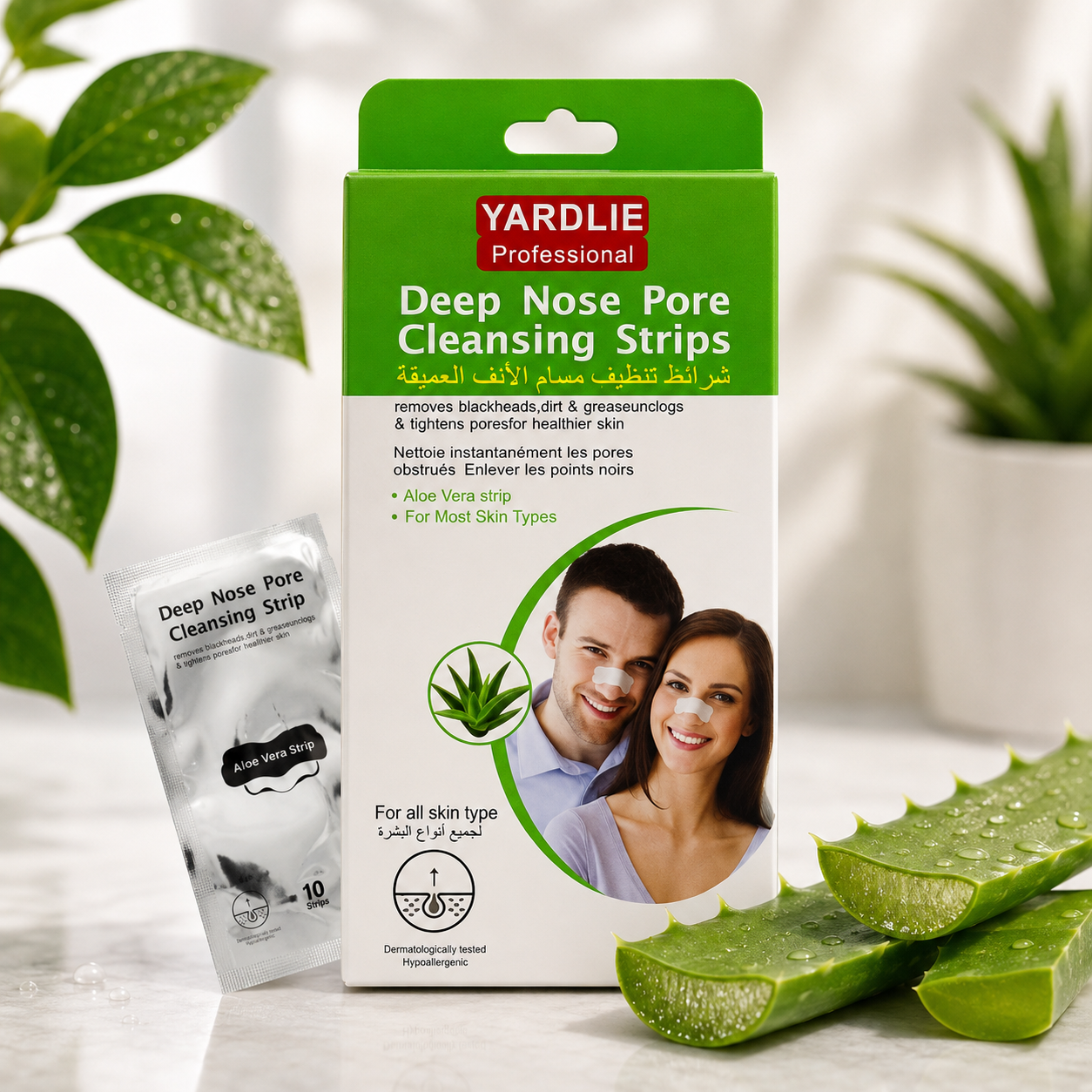 Yardlie Deep Nose Pore Cleansing Strips Aloe Vera 10 Strips