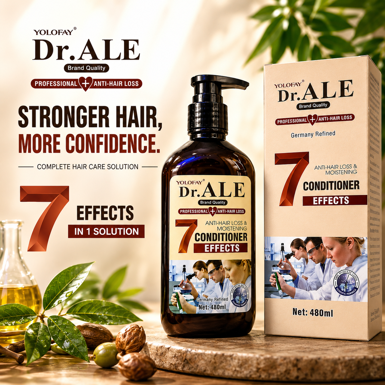 Dr. ALE 7 Effects Anti-Hair Loss & Moistening Conditioner 480ml