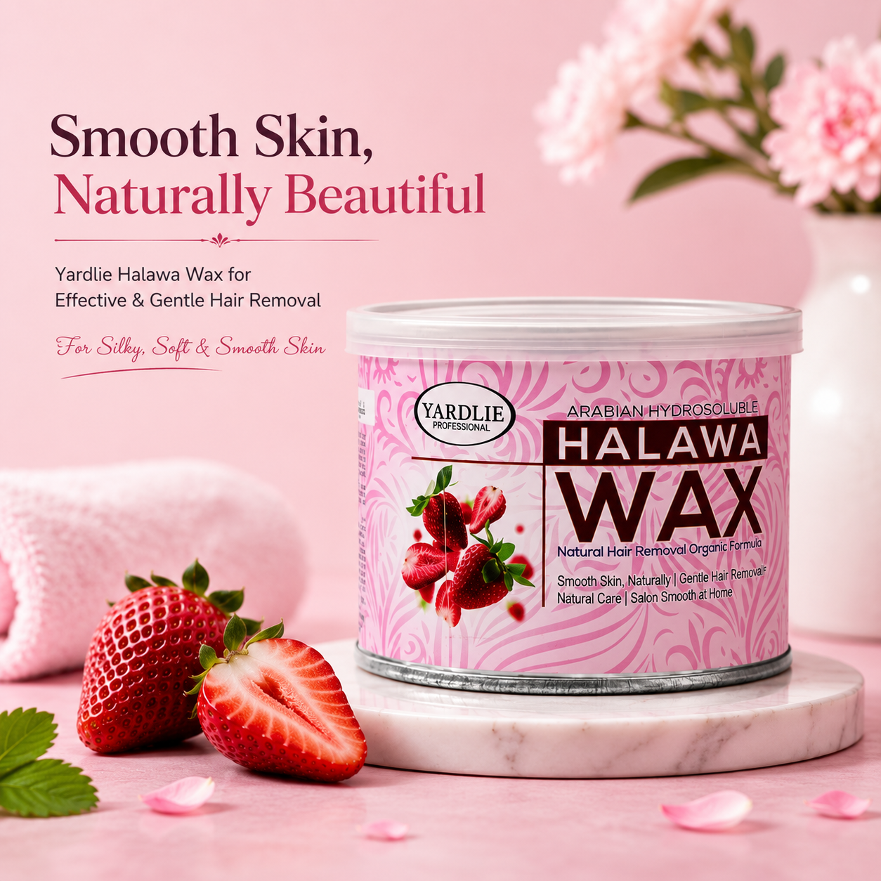 Yardlie Professional Halawa Wax Strawberry Hair Removal 225g
