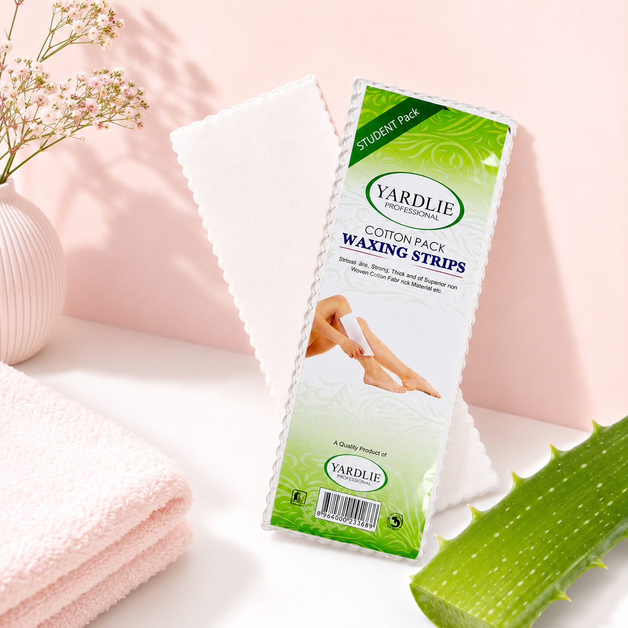 Yardlie Professional Cotton Pack Waxing Strips Student Pack for Gentle Hair Removal