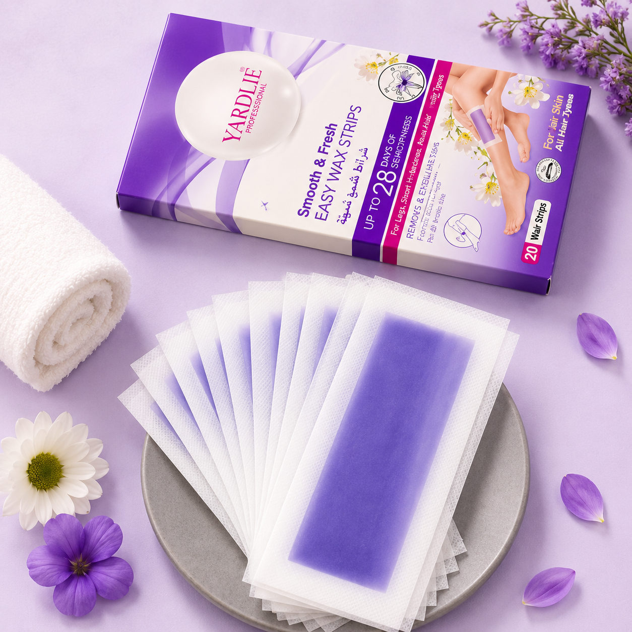 Yardlie Professional Wax Strips for Women Smooth and Fresh