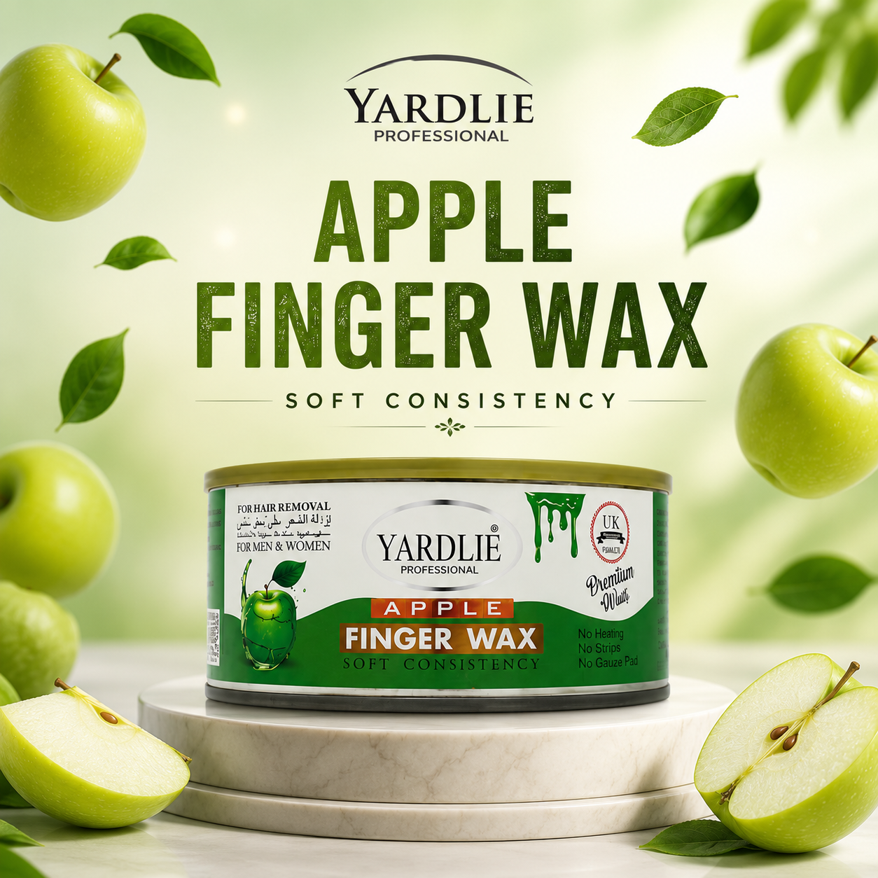 Yardlie Professional Finger Wax | Apple | Soft Consistency
