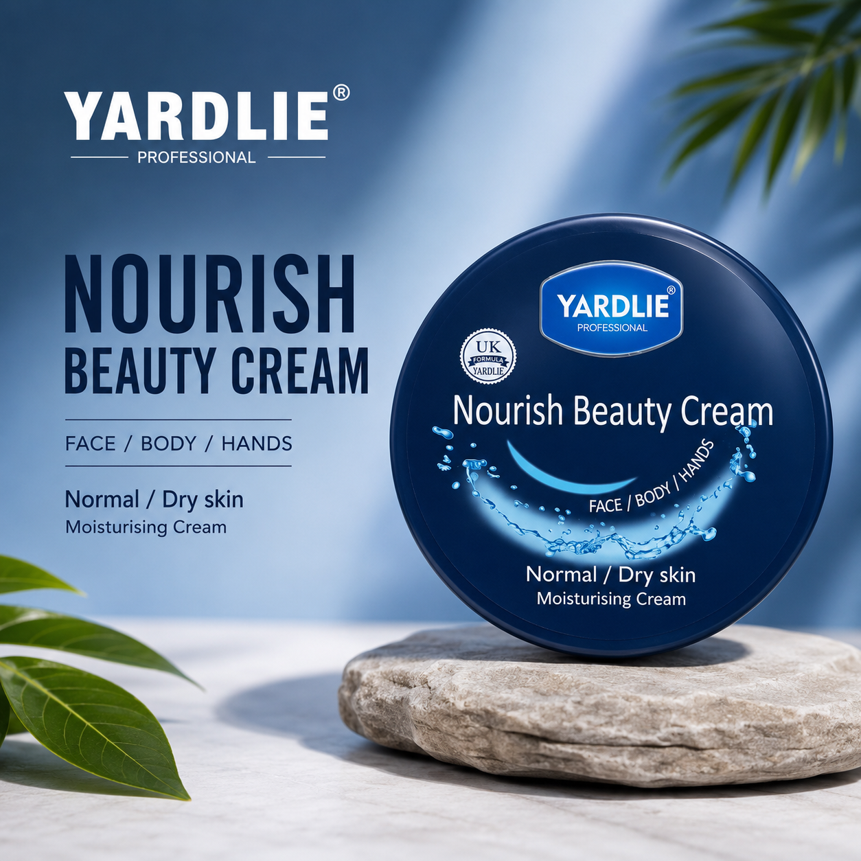 Yardlie Professional Nourish Beauty Cream for Normal to Dry Skin | Face Body Hands