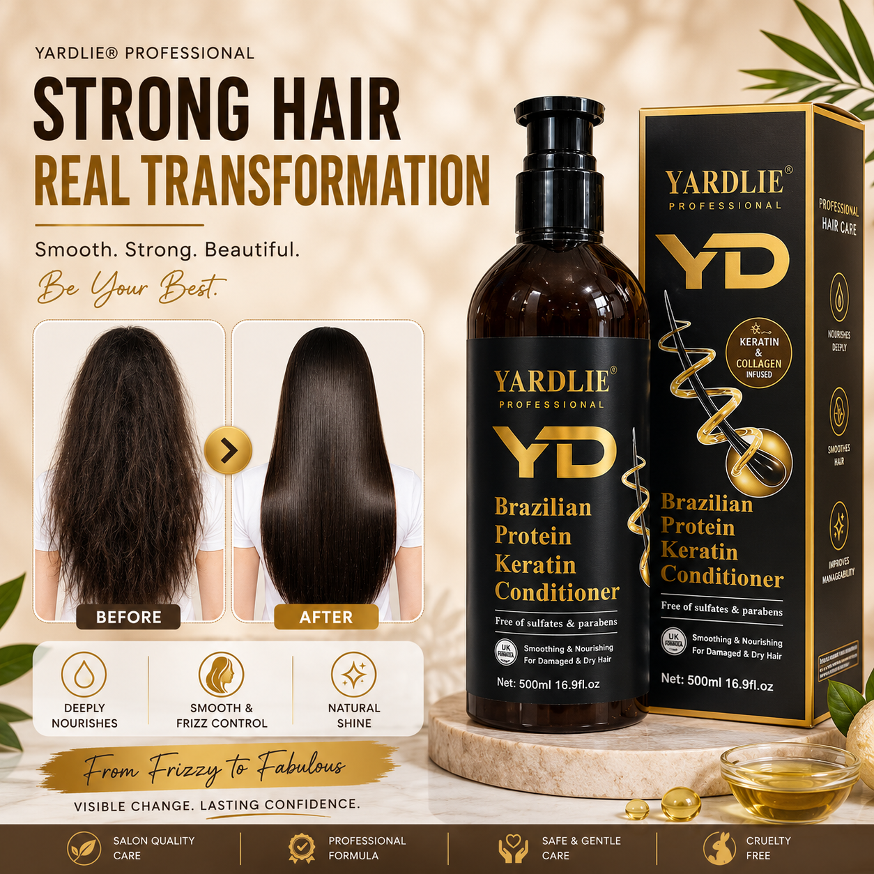 Yardlie Professional YD Brazilian Protein Keratin Conditioner