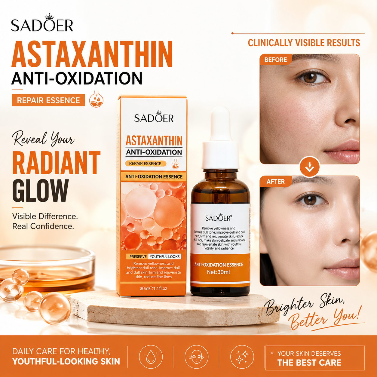 SADOER Astaxanthin Anti-Oxidation Repair Essence