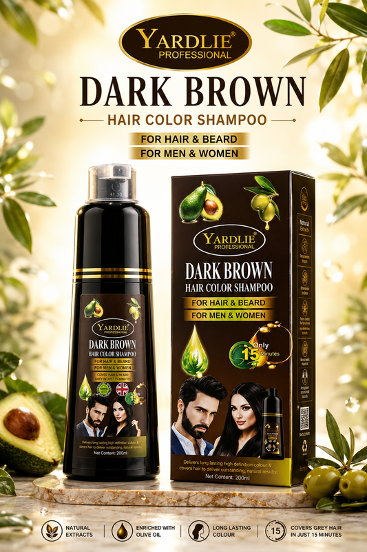 Yardlie Hair Color Shampoo – UK-Based Dark Brown 200ML