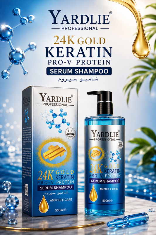Yardlie 24K Gold Keratin Serum Shampoo Professional Care