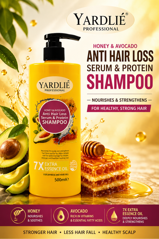 Yardlie Professional Honey And Avocado Anti Hair Loss Serum and Protein Shampoo