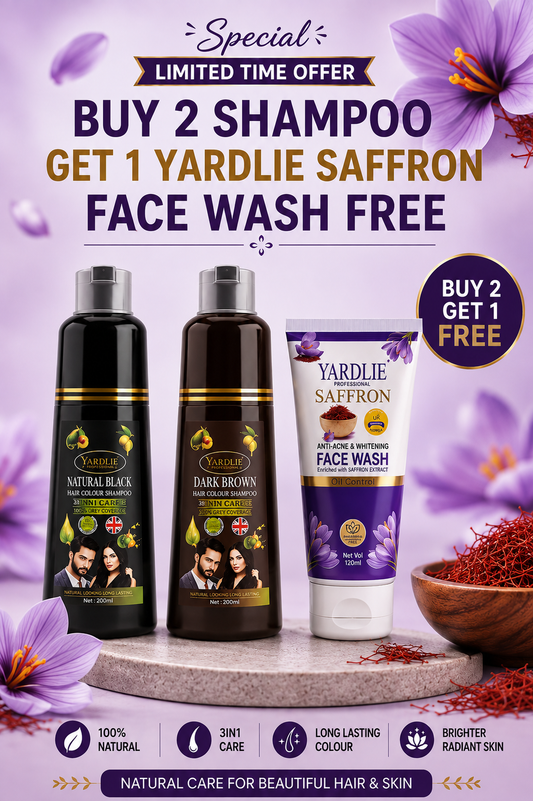 Yardlie Hair Color Shampoo And Yardlie Saffron Face Wash