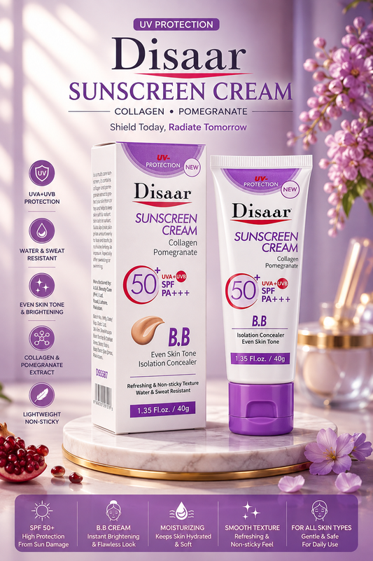 Disaar Sunscreen Cream Collagen Pomegranate SPF 50 PA+++ 40 g