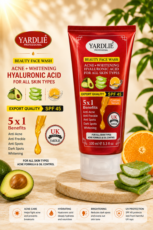 Yardlie Professional Beauty Face Wash + Sunblock SPF45