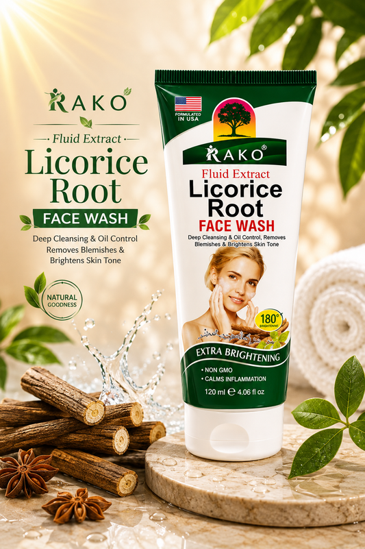 RAKO Licorice Root Face Wash | Brightening, Soothing & Clear Skin | 120ml