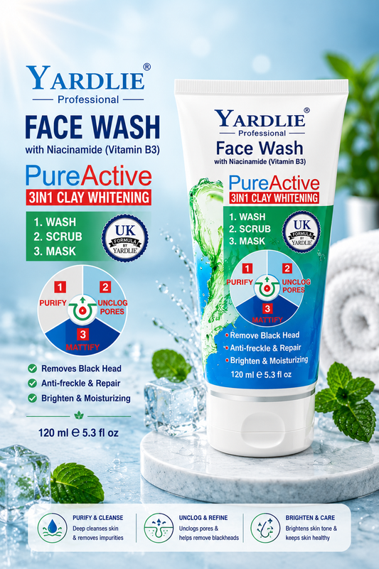 Yardlie Professional Skin Active Face Wash UK Based Formula 120ml