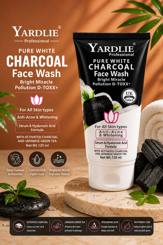 Yardlie Professiona l Face Wash | Charcoal | Pure White | Bright Miracle| 120ML