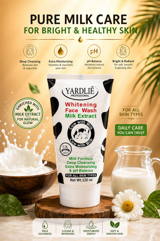 Yardlie Professional Face Wash | Cow with Milk | Extra Moisturizing | pH Balance | 120ML
