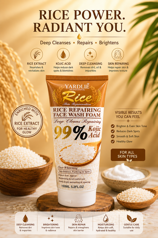 Yardlie Professional Rice Repairing Face Wash Foam 150ml