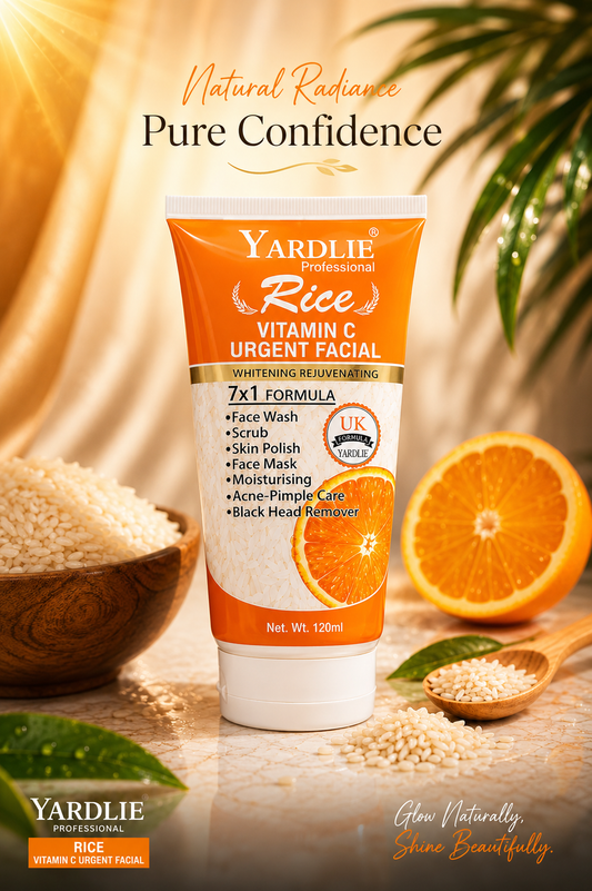 Yardlie Rice Vitamin C Urgent Facial 7 in 1 Whitening Rejuvenating Formula 120ml