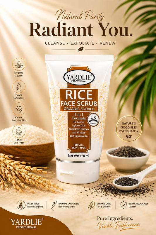 Yardlie Professional Rice Face Scrub Organic Source 120ml