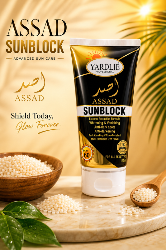 Yardlie Professional Assad SPF 60 Sunblock Face Body Cream 120ml