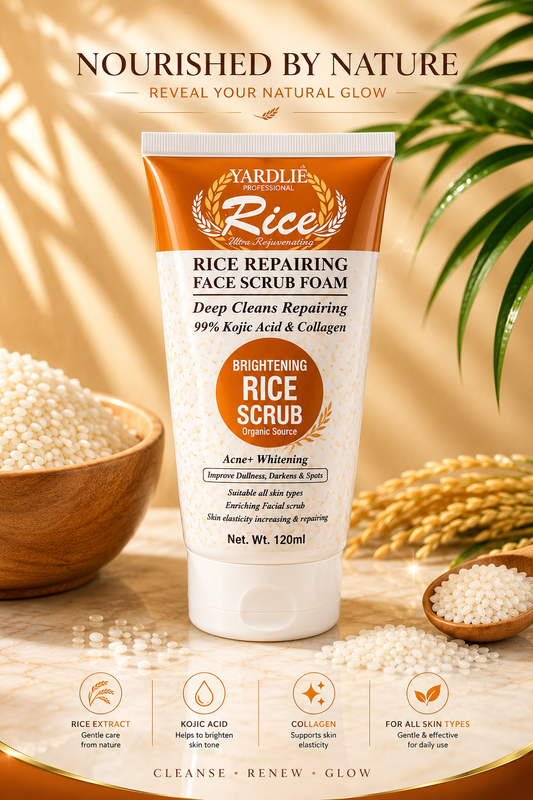 Yardlie Professional Rice Repairing Face Scrub with Kojic Acid 120ml