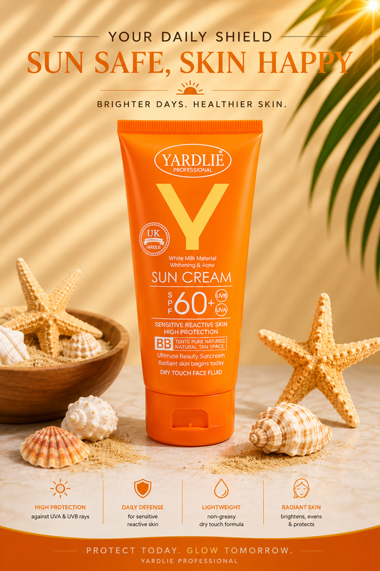 Yardlie Professional Sun Cream SPF 60 BB Natural Tan 100ml