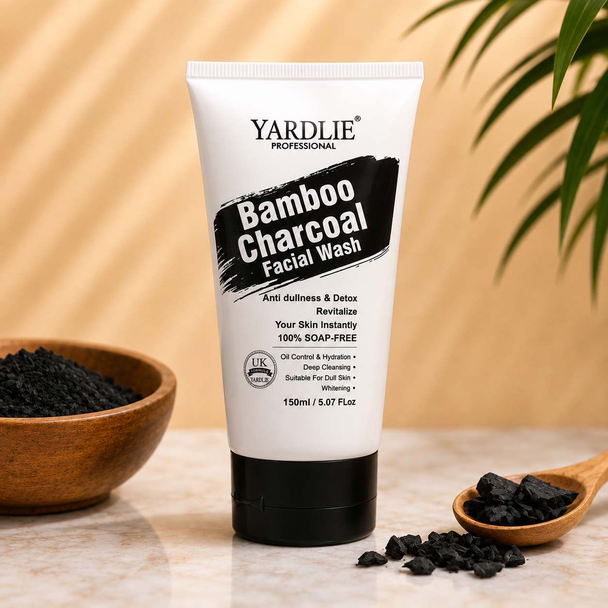 Yardlie Bamboo Charcoal Facial Wash 150ml Deep Cleansing