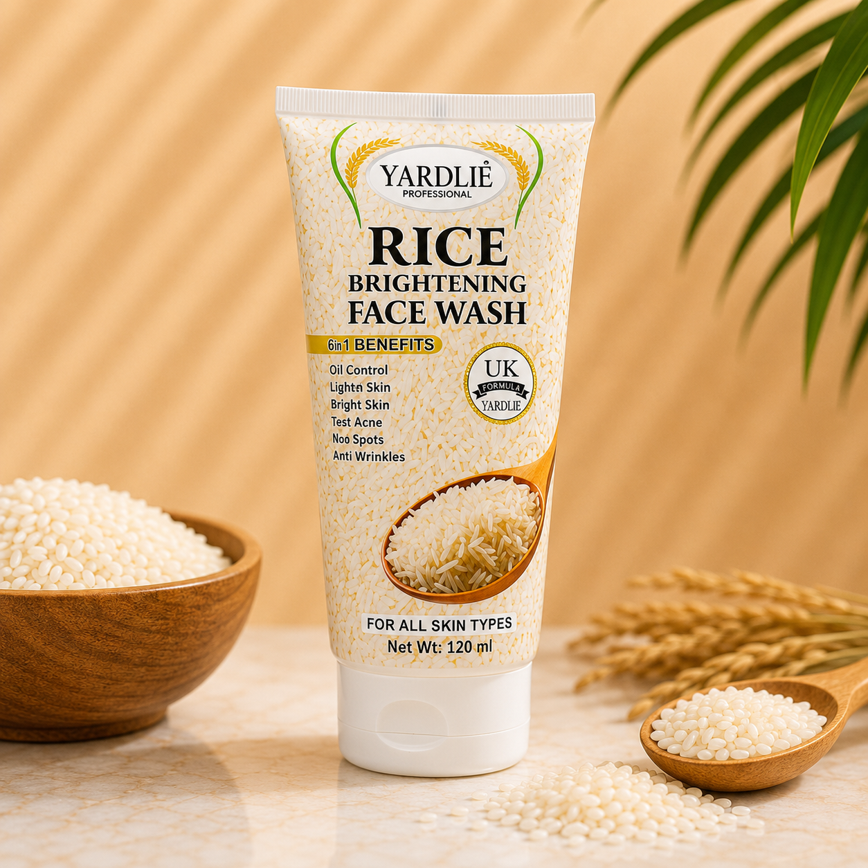 Yardlie Professional Rice | Brightening Face Wash 120Ml