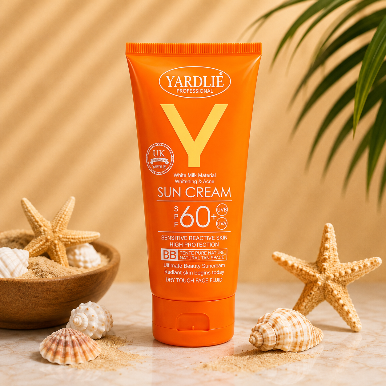 Yardlie Professional Sun Cream SPF 60 BB Natural Tan 100ml
