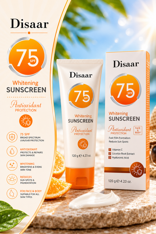 Disaar 75 Spf Whitening Sunscreen 120 gram