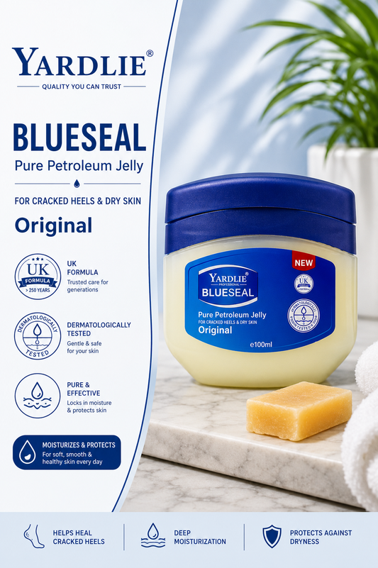 Yardlie Professional BlueSeal Petroleum Jelly for Cracked Heels, Dry & Rough Skin Care |100ml