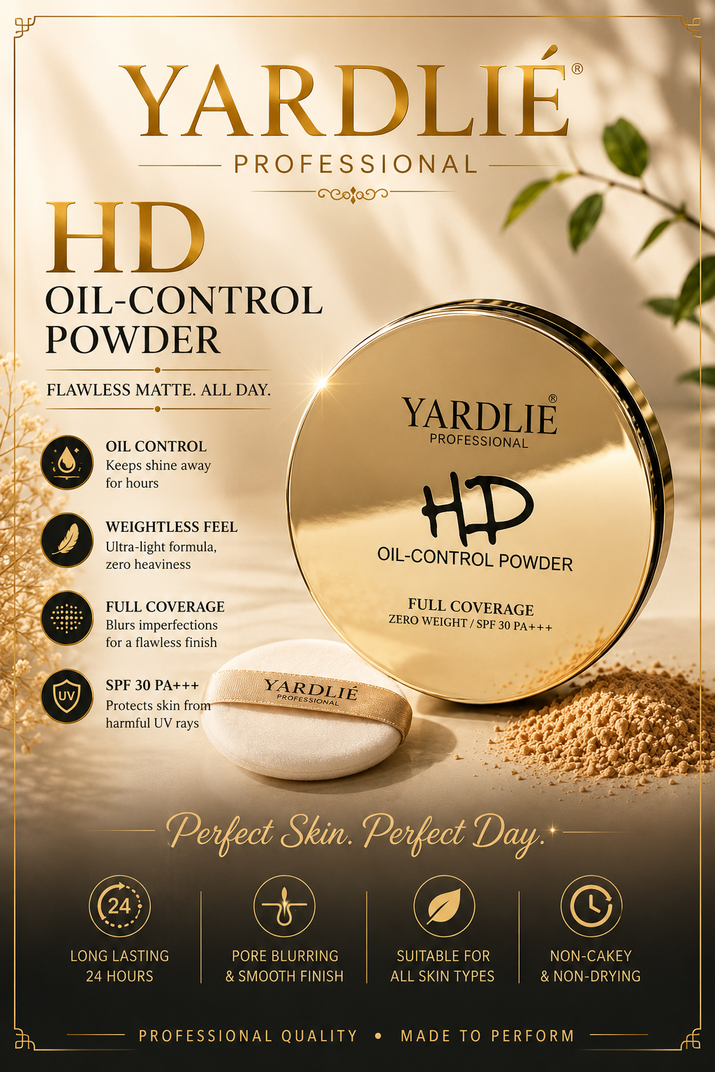 Yardlie VC B5 Whitening BB Powder 24K Oil Control 36g