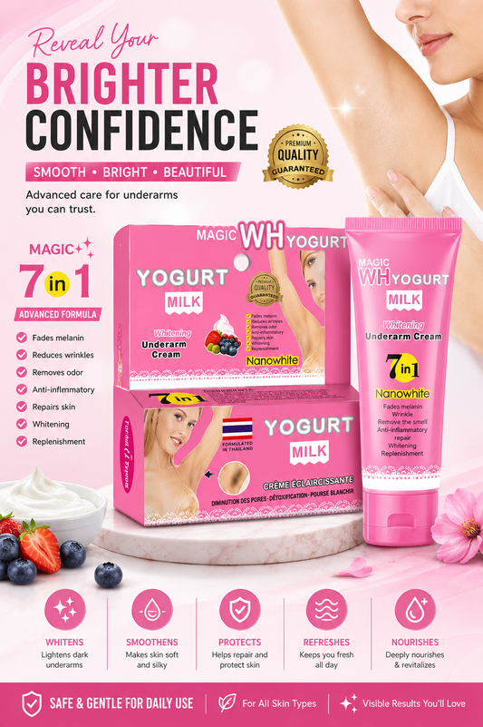Magic Yogurt Milk Whitening Underarm Cream Made In Thailand