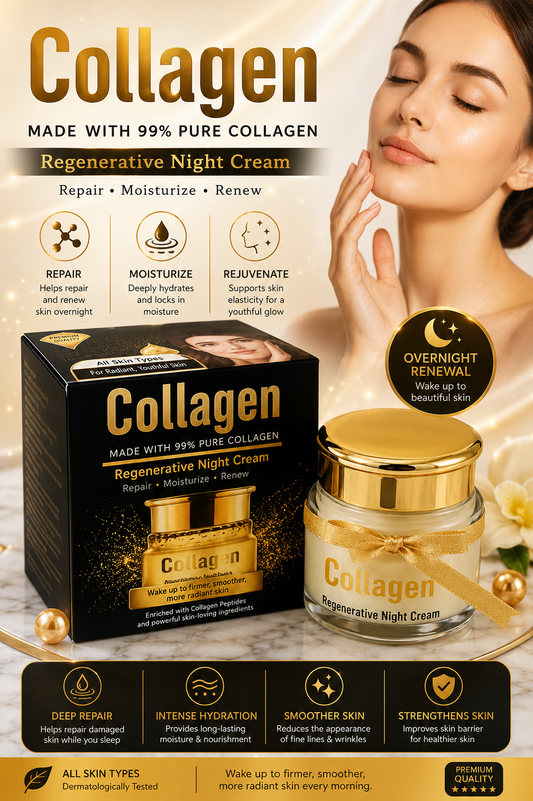 Yardlie Uk 100% COLLAGEN NIGHT CREAM