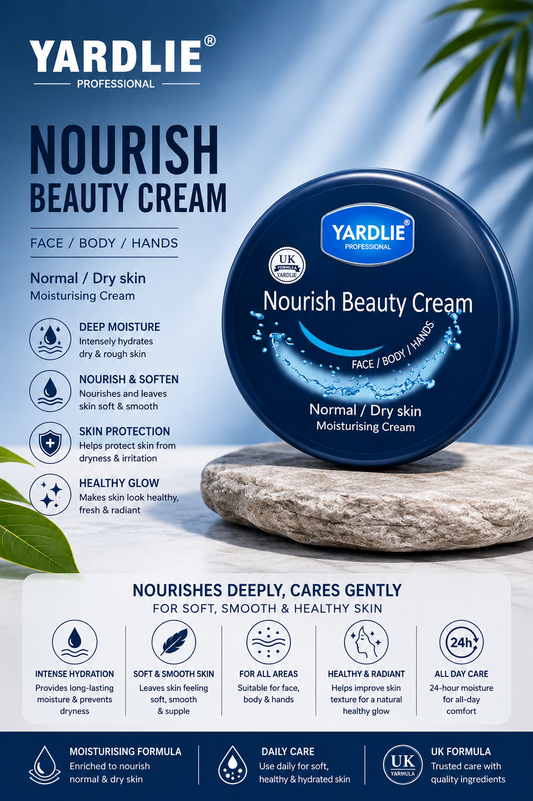 Yardlie Professional Nourish Beauty Cream for Normal to Dry Skin | Face Body Hands