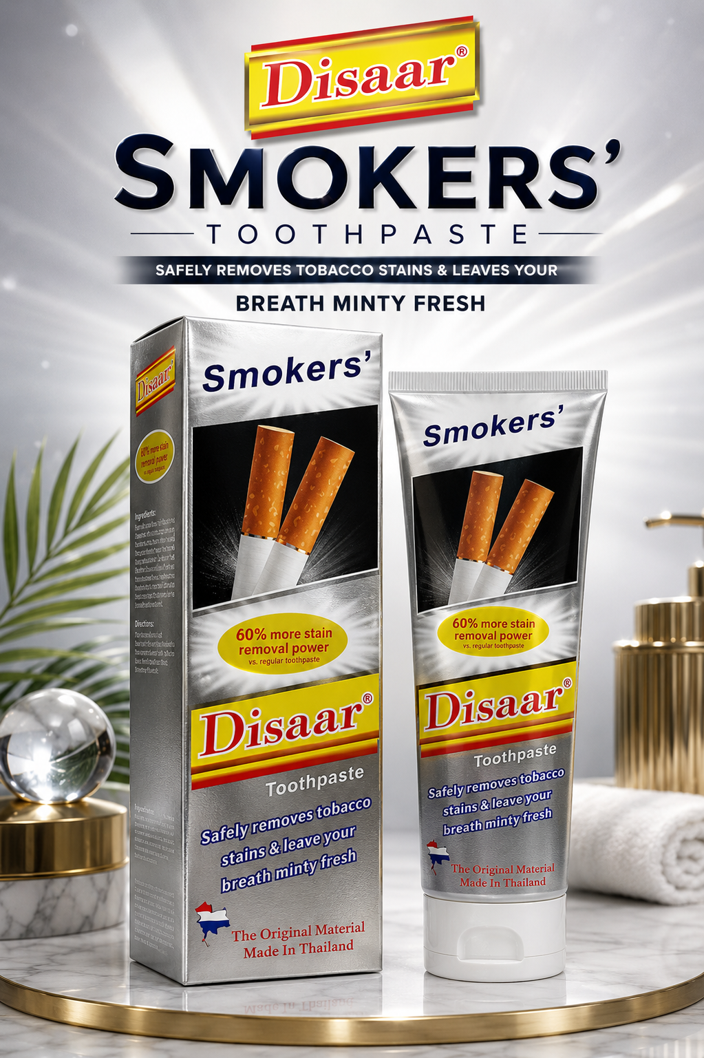 Disaar Smokers Toothpaste 100g – Whitening & Fresh Breath Toothpaste