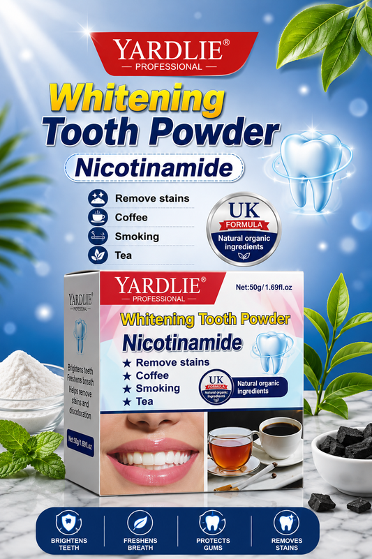 Yardlie Whitening Tooth Powder with Nicotinamide – Teeth Whitening & Oral Care