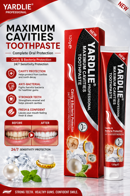 Yardlie Maximum Cavities Toothpaste 120g – Complete Oral Protection