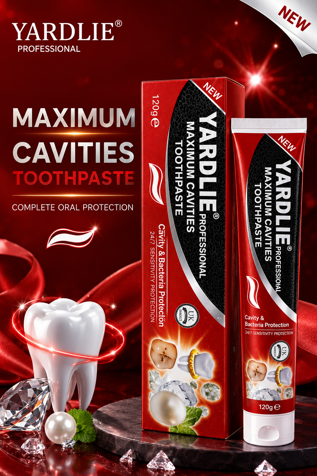 Yardlie Maximum Cavities Toothpaste 120g – Complete Oral Protection