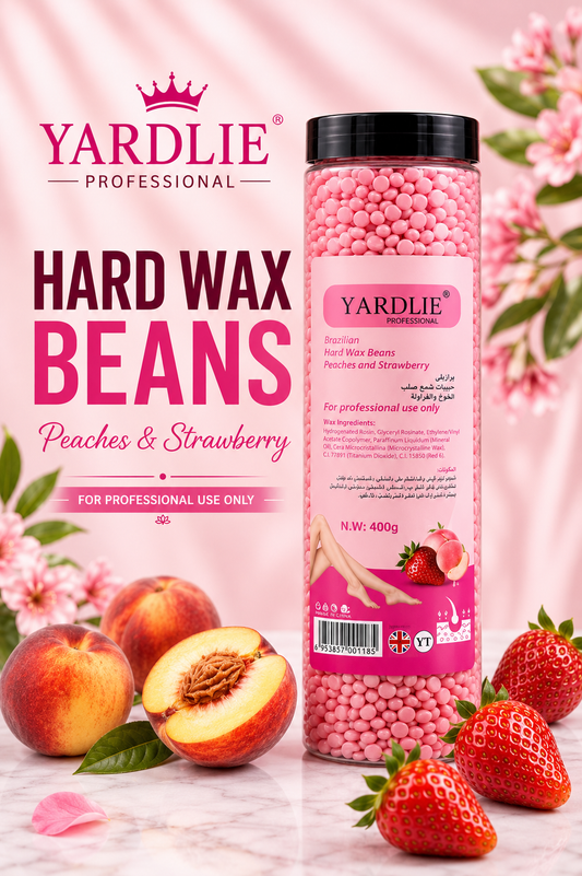 Yardlie Professional Brazilian Hard Wax Beans Peaches and Strawberries 400g
