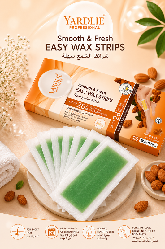 Yardlie Professional Easy Wax Strips Almond Extract 20pcs