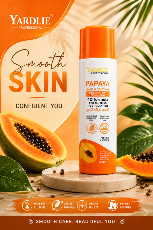 Yardlie Professional Papaya Hair Removal Mousse Spray for Men and Women 200ml