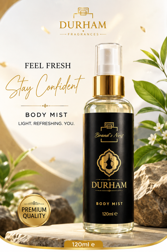 Brand’s Next Durham Body Mist 120ml Long-Lasting Fresh & Masculine Fragrance For Women